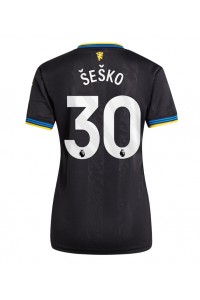 Manchester United Benjamin Sesko #30 Jalkapallovaatteet Naisten Kolmaspaita 2025-26 Lyhythihainen